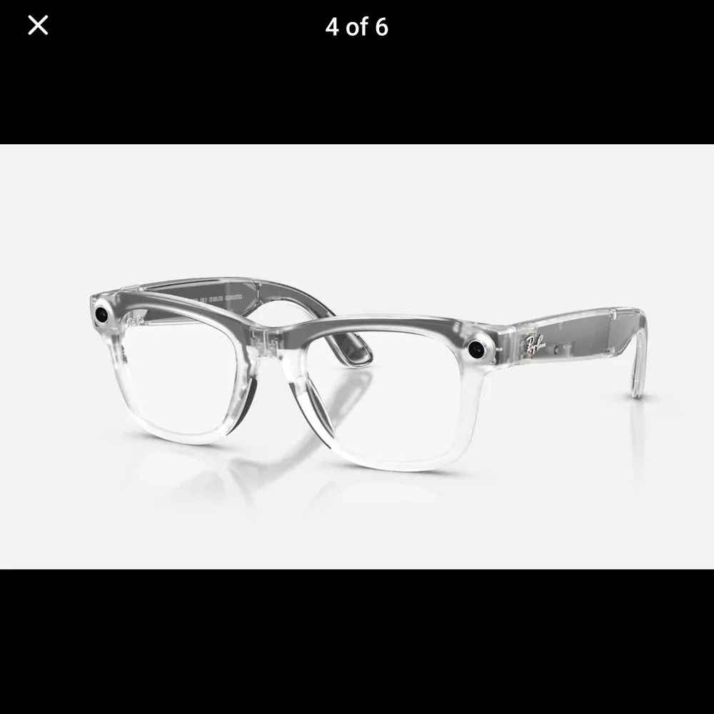 Ray-Ban Transparent LIMITED EDITION Wayfarer SMART glasses